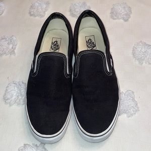 Vans mens 14 black slip on’s like-new